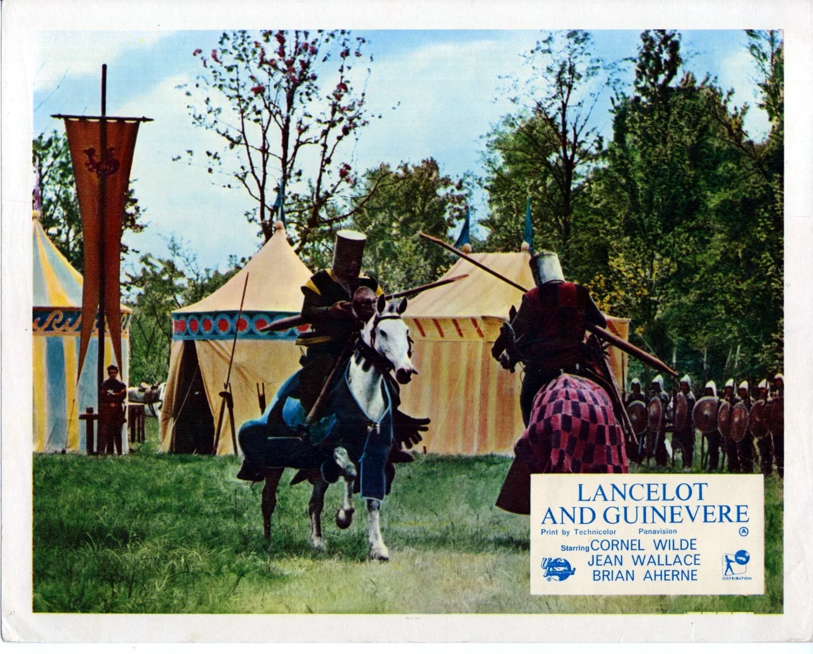 LANCELOT AND GUINEVERE 1963 Cornel Wilde Jean Wallace 7 10x8 LOBBY CARDS, image 3