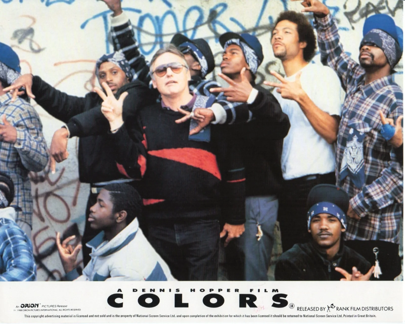 COLORS 1988 Sean Penn, Robert Duvall, Maria Conchita Alonso UK 10x8 LOBBY SET, изображение 3