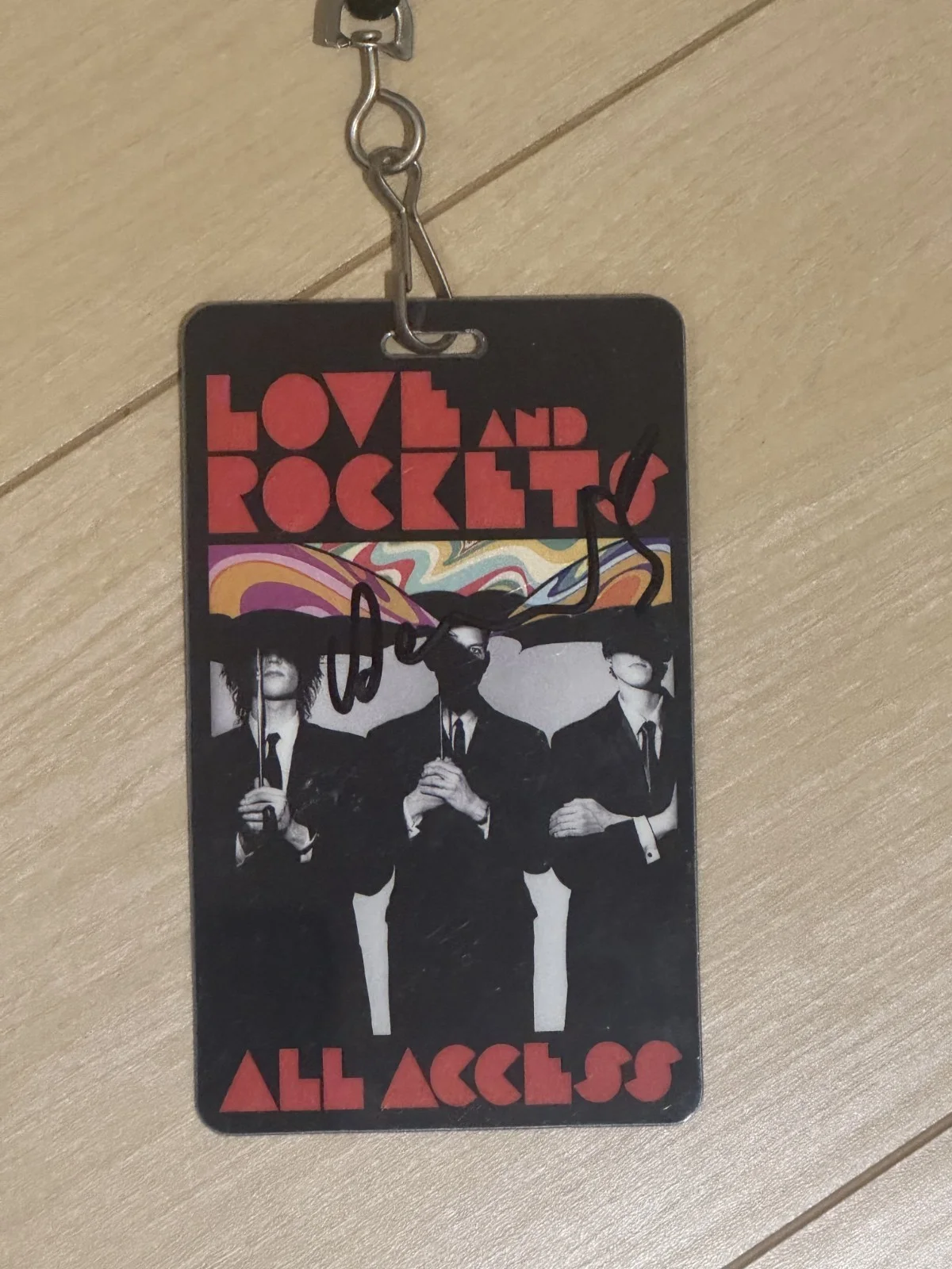 Love And Rockets 2023 Tour All Access Pass Signed by David J, image 2