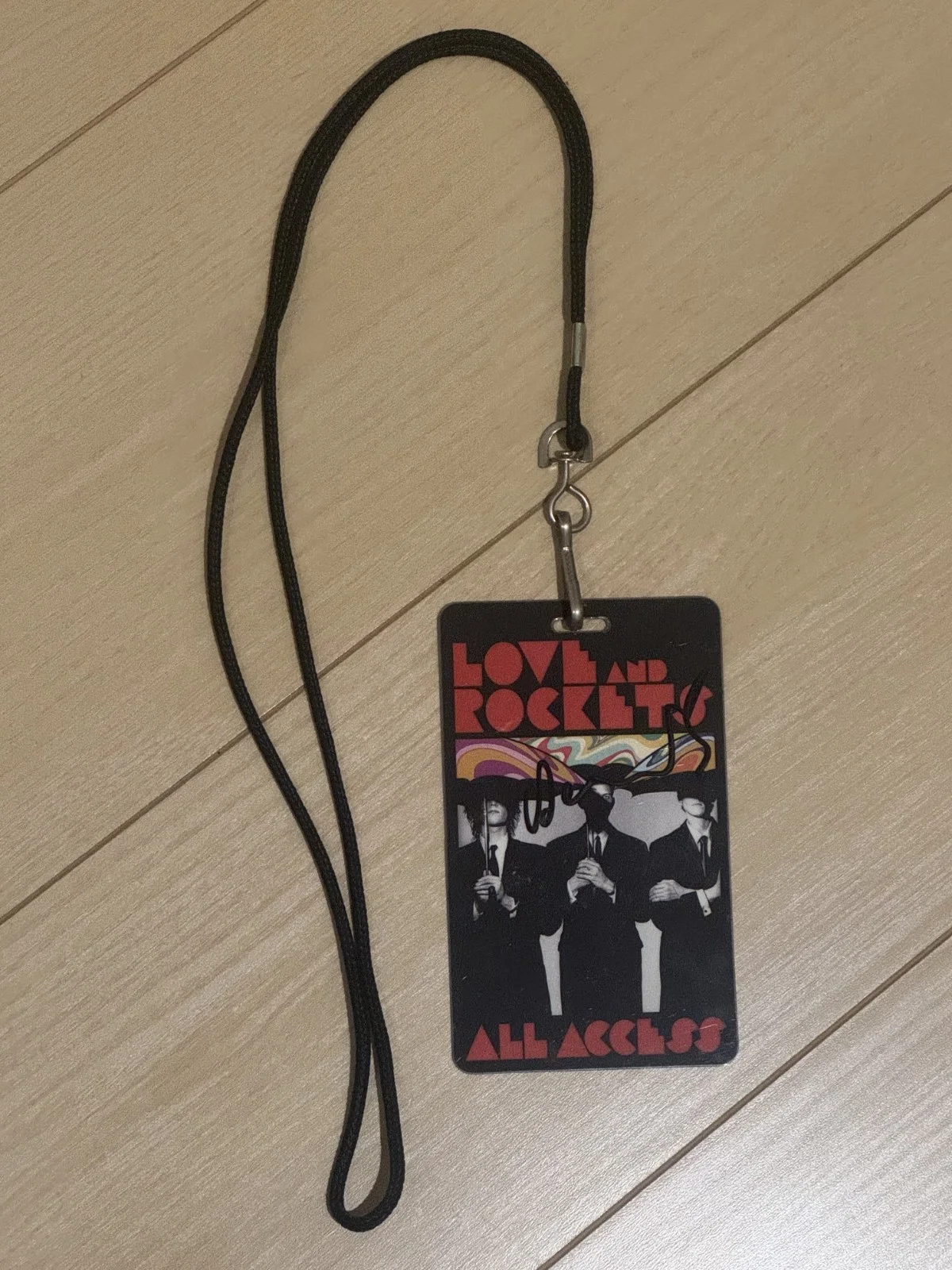 Love And Rockets 2023 Tour All Access Pass Signed by David J, image 3
