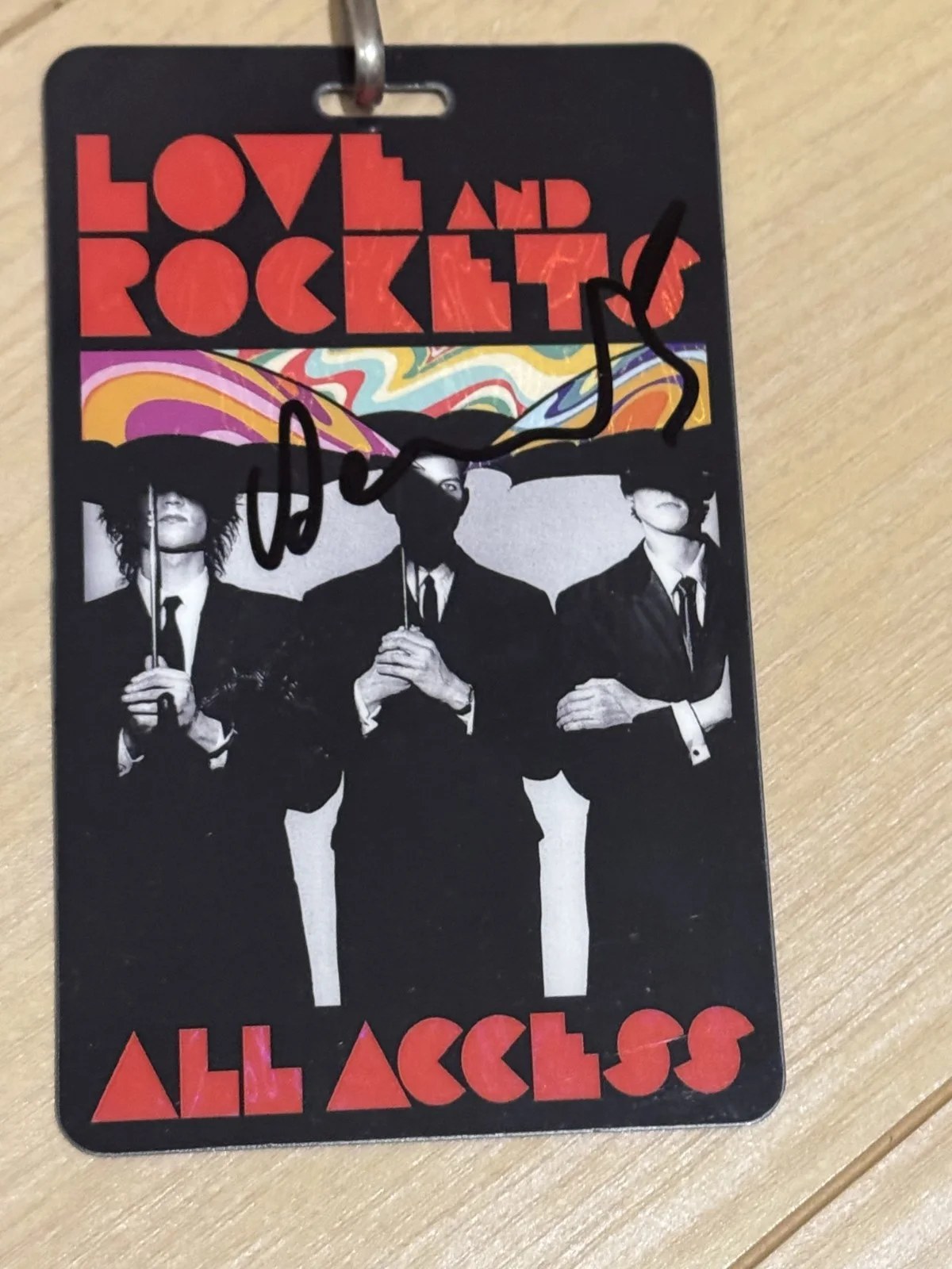 Love And Rockets 2023 Tour All Access Pass Signed by David J, image 4