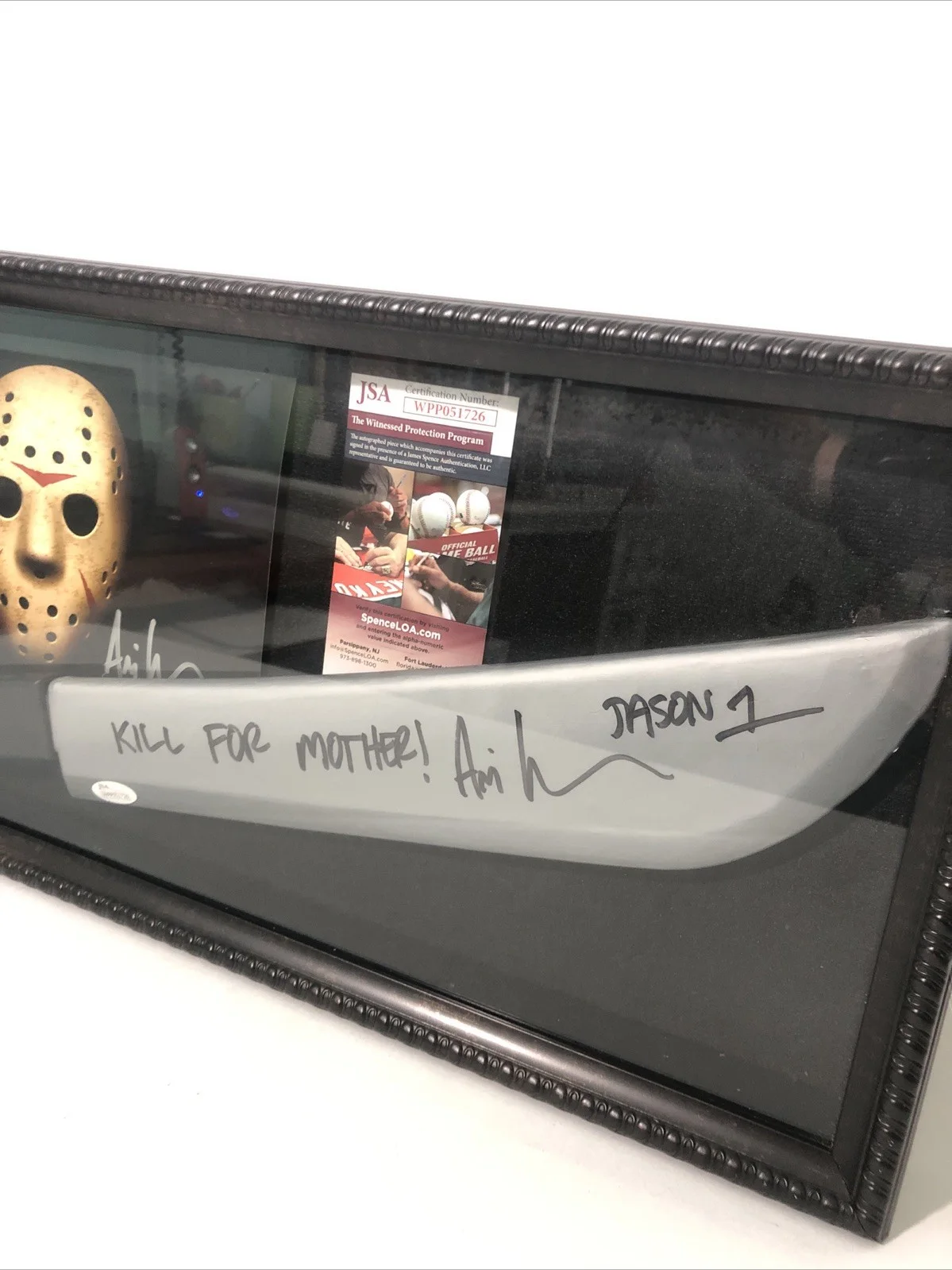 Ari Lehman — Friday The 13th Ari Lehman (Jason) Autographed JSA COA Wall Hanging Machete., изображение 3