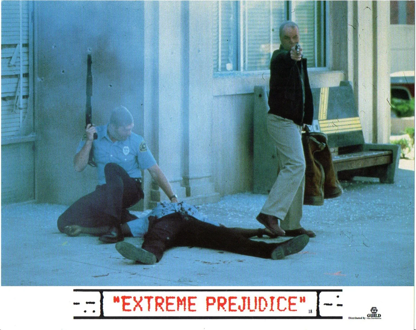 EXTREME PREJUDICE 1987 Nick Nolte, Powers Boothe UK 10x8 LOBBY SET, image 2