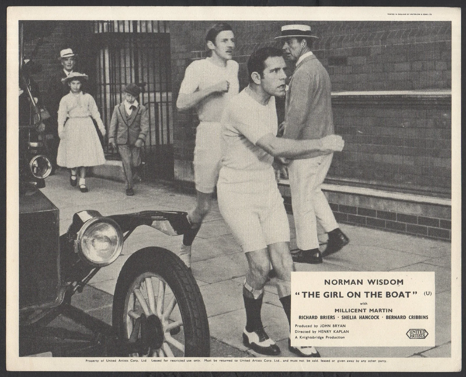 GIRL ON THE BOAT 1962 Norman Wisdom, Millicent Martin 3 10x8 LOBBY CARDS, изображение 2