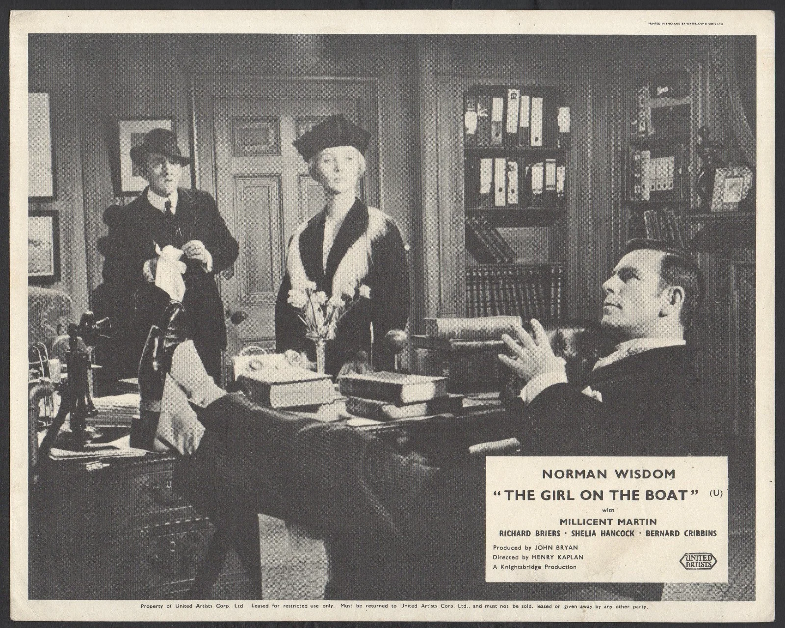 GIRL ON THE BOAT 1962 Norman Wisdom, Millicent Martin 3 10x8 LOBBY CARDS, изображение 3