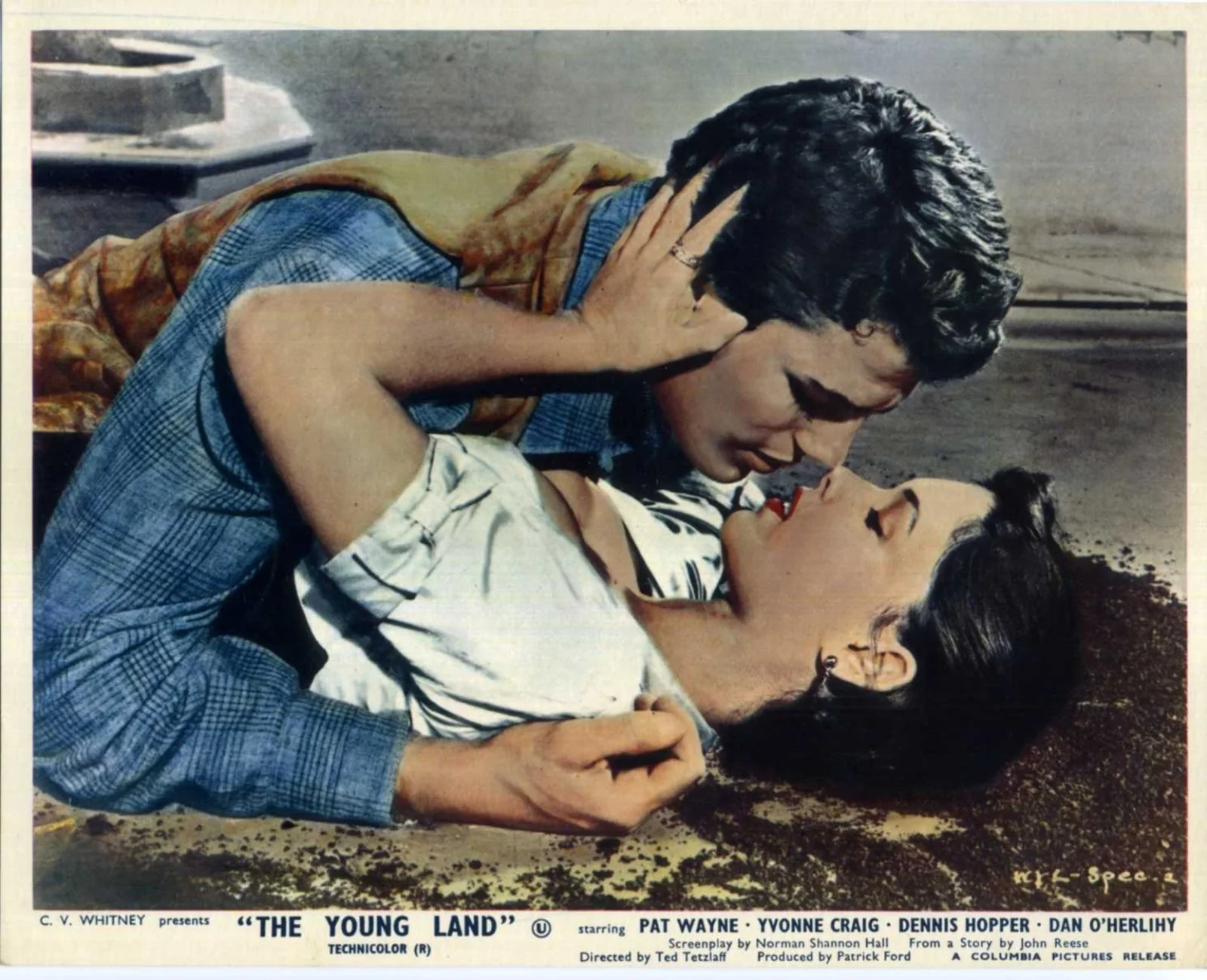 YOUNG LAND 1959 Dennis Hopper, Pat Wayne, Yvonne Craig UK 10x8 LOBBY SET, изображение 5
