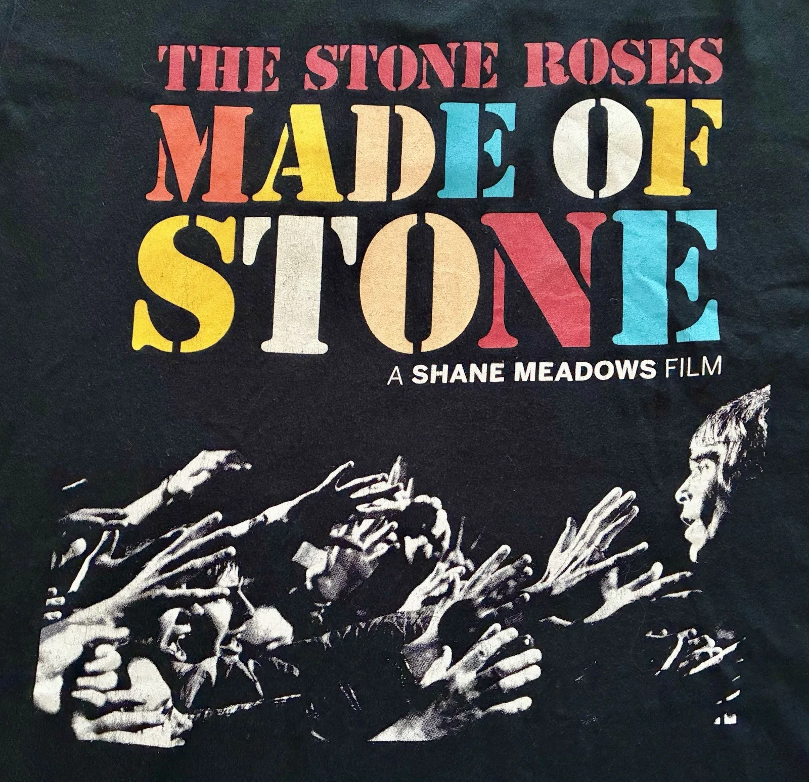 STONE ROSES - MADE OF STONE 2013 PROMO TEE - M - BLACK - SHANE MEADOWS IAN BROWN, изображение 2