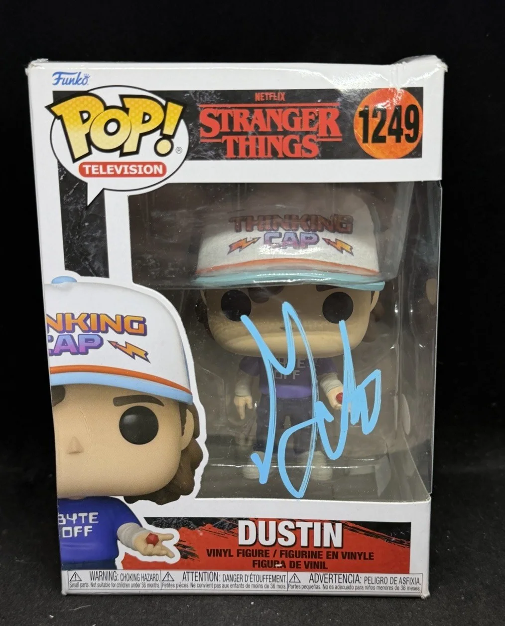 Gaten Matarazzo — STRANGER THINGS DUSTIN SIGNED FUNKO GATEN MATARAZZO AUTHENTIC JSA COA 1249