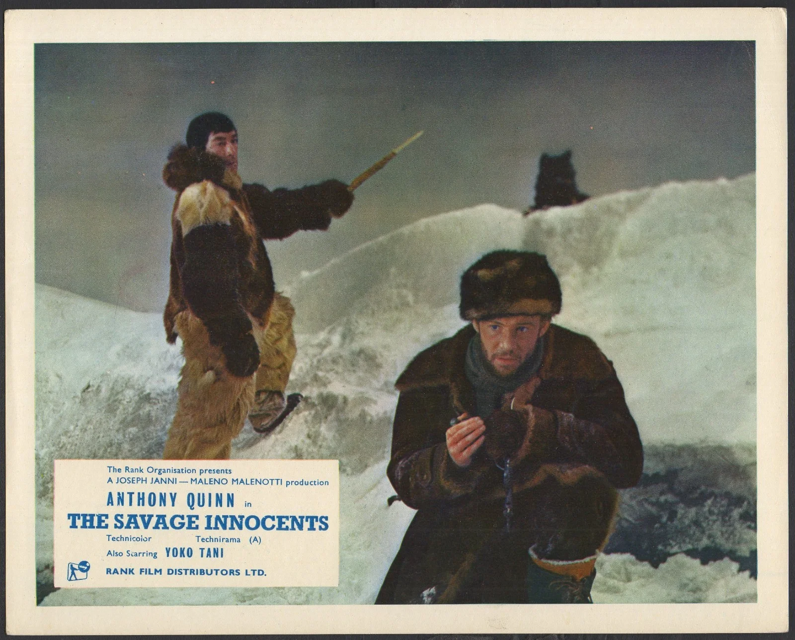 SAVAGE INNOCENTS 1960 Anthony Quinn, Yoko Tani 10X8 LOBBY SET, image 2