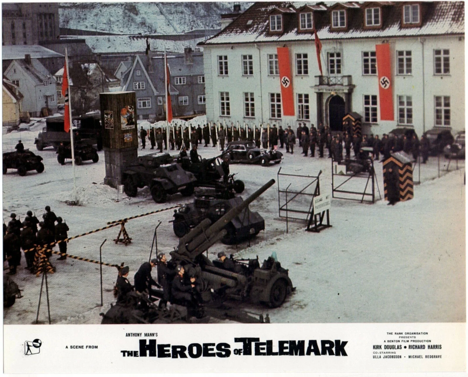 HEROES OF TELEMARK 1965 Kirk Douglas, Richard Harris UK 10x8 LOBBY SET, изображение 4
