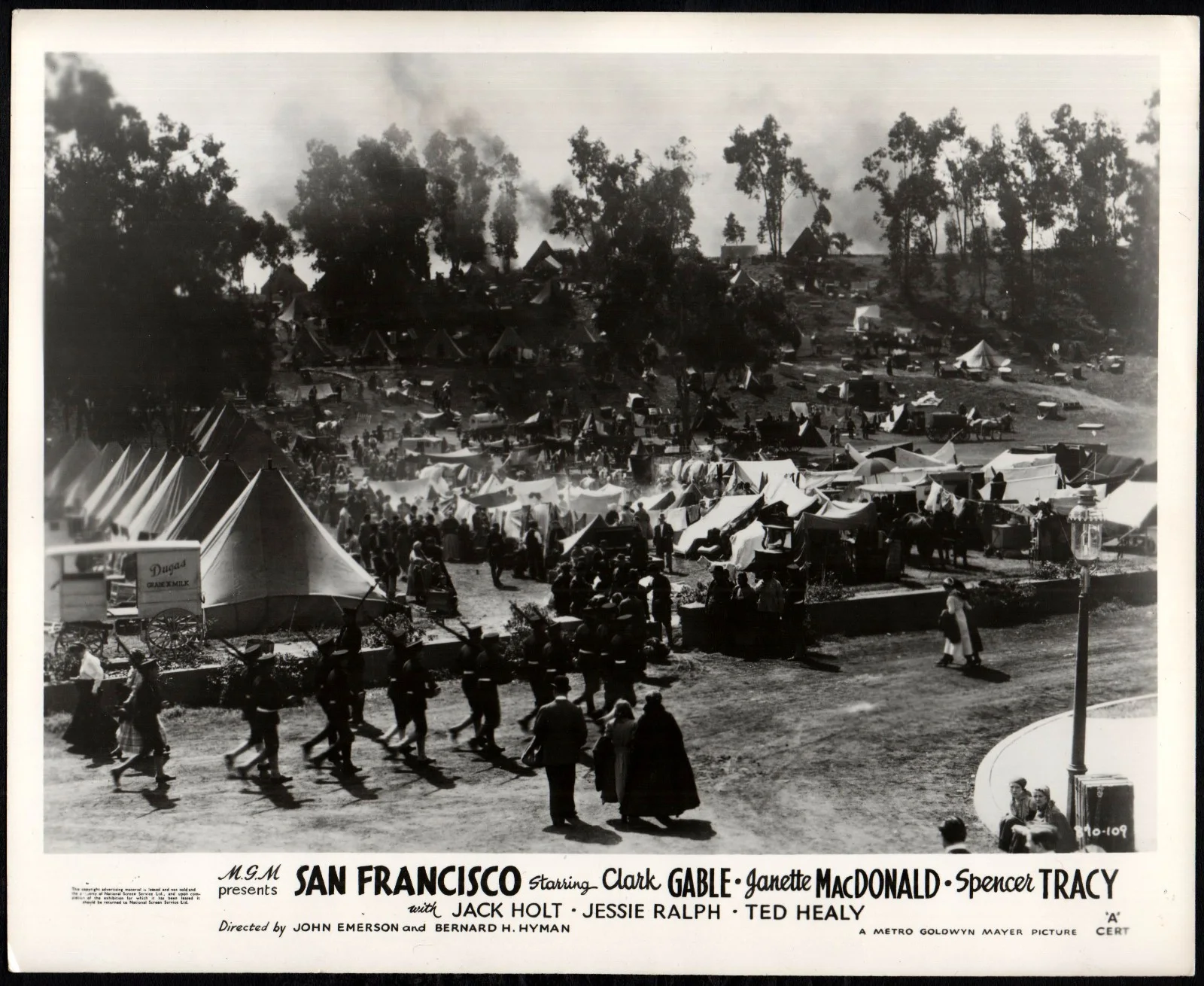 SAN FRANCISCO 1936 Spencer Tracy, Clark Gable Margaret Irving 4 10x8 LOBBY CARDS, изображение 3