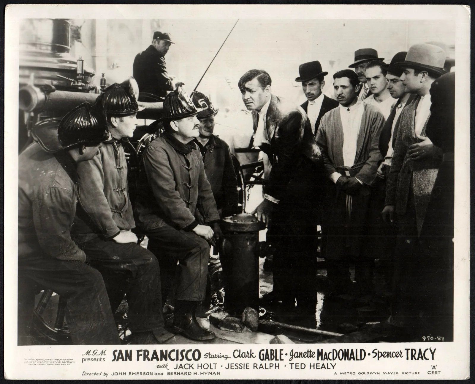 SAN FRANCISCO 1936 Spencer Tracy, Clark Gable Margaret Irving 4 10x8 LOBBY CARDS, изображение 4