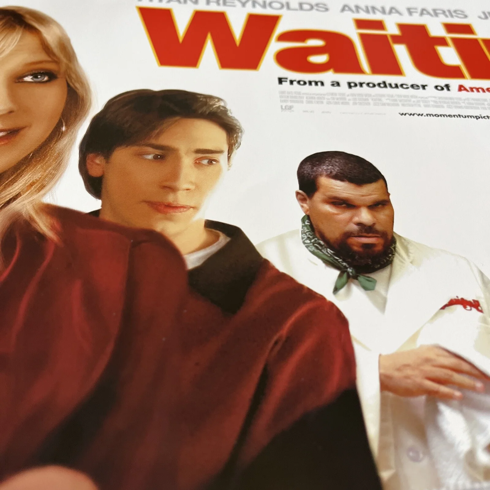 Genuine Cinema Poster: WAITING 2006 A3 Gloss Ryan Reynolds Anna Faris, image 4