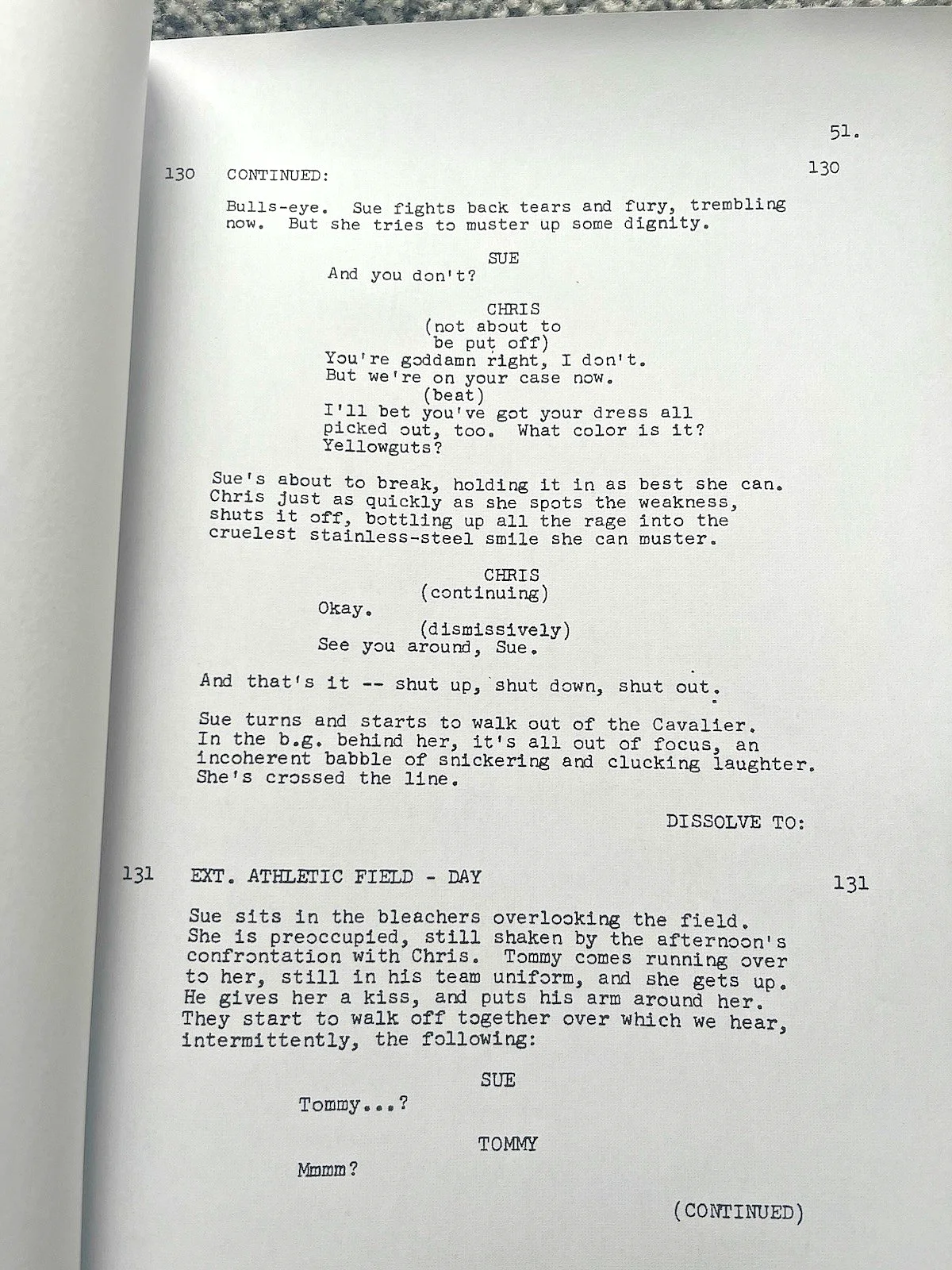 Carrie Film Screenplay / Script. Sissy Spacek, Piper Laurie, Nancy Allen., изображение 2