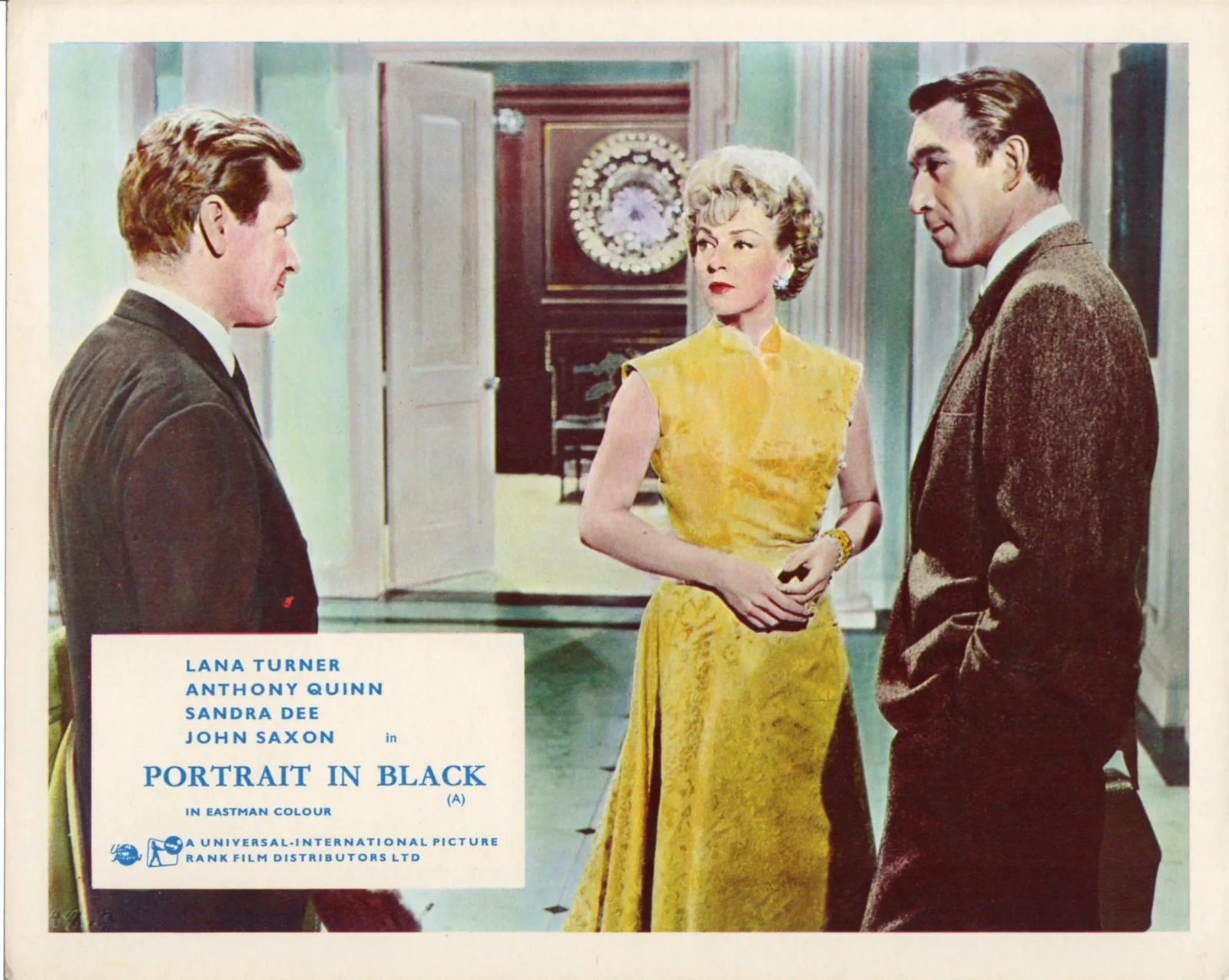 PORTRAIT IN BLACK 1960 Lana Turner Anthony Quinn Richard Basehart 10x8 LOBBY SET, изображение 4