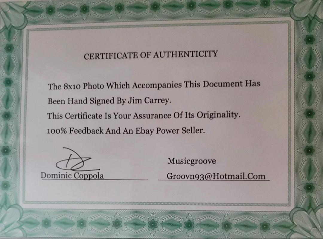 JIM CARREY — JIM CARREY SIGNED AUTOGRAPHED PHOTO MASK DUMB AND DUMBER "RARE" MOVIES 8X10, изображение 2