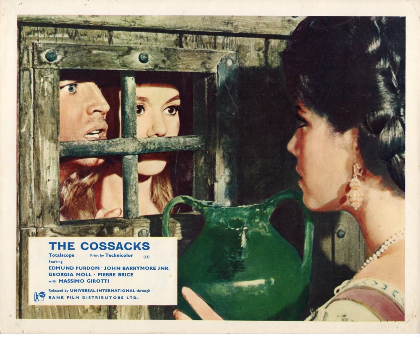 COSSACKS 1959 Edmund Purdom, John Drew Barrymore 7 10x8 LOBBY CARDS, изображение 2