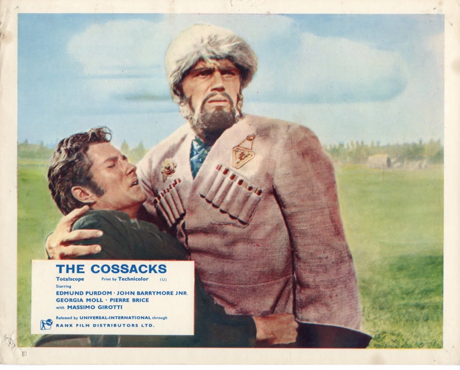 COSSACKS 1959 Edmund Purdom, John Drew Barrymore 7 10x8 LOBBY CARDS, изображение 4