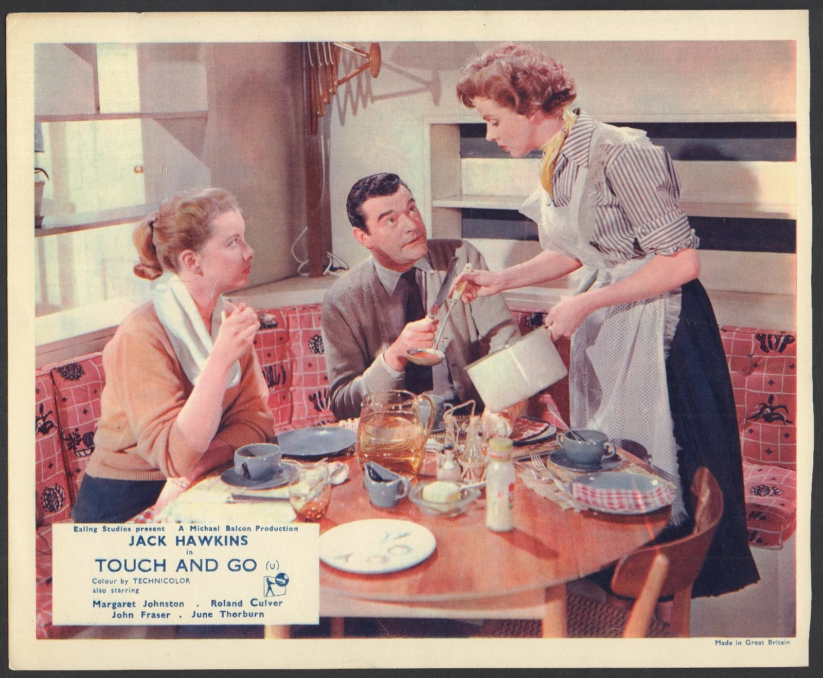 TOUCH AND GO 1955 Jack Hawkins, Margaret Johnston, Roland Culver 10x8 LOBBY SET, image 4
