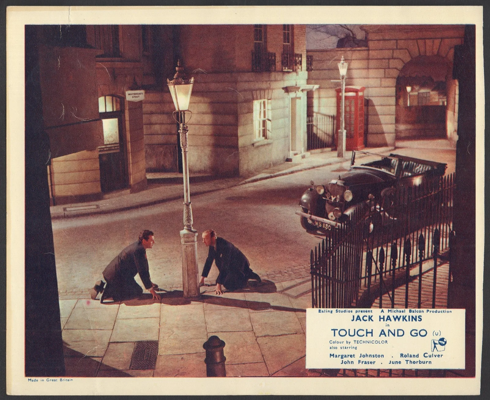 TOUCH AND GO 1955 Jack Hawkins, Margaret Johnston, Roland Culver 10x8 LOBBY SET, image 5