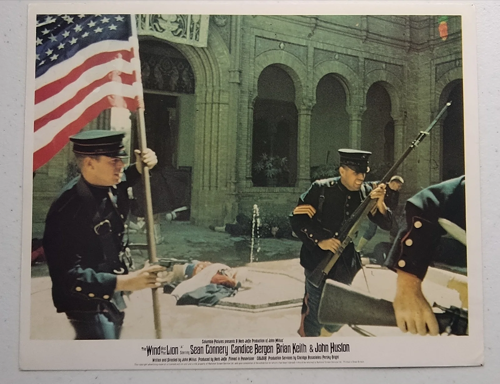 THE WIND AND THE LION, SET OF 8 UK LOBBY CARDS, 1975, SEAN CONNERY, изображение 2