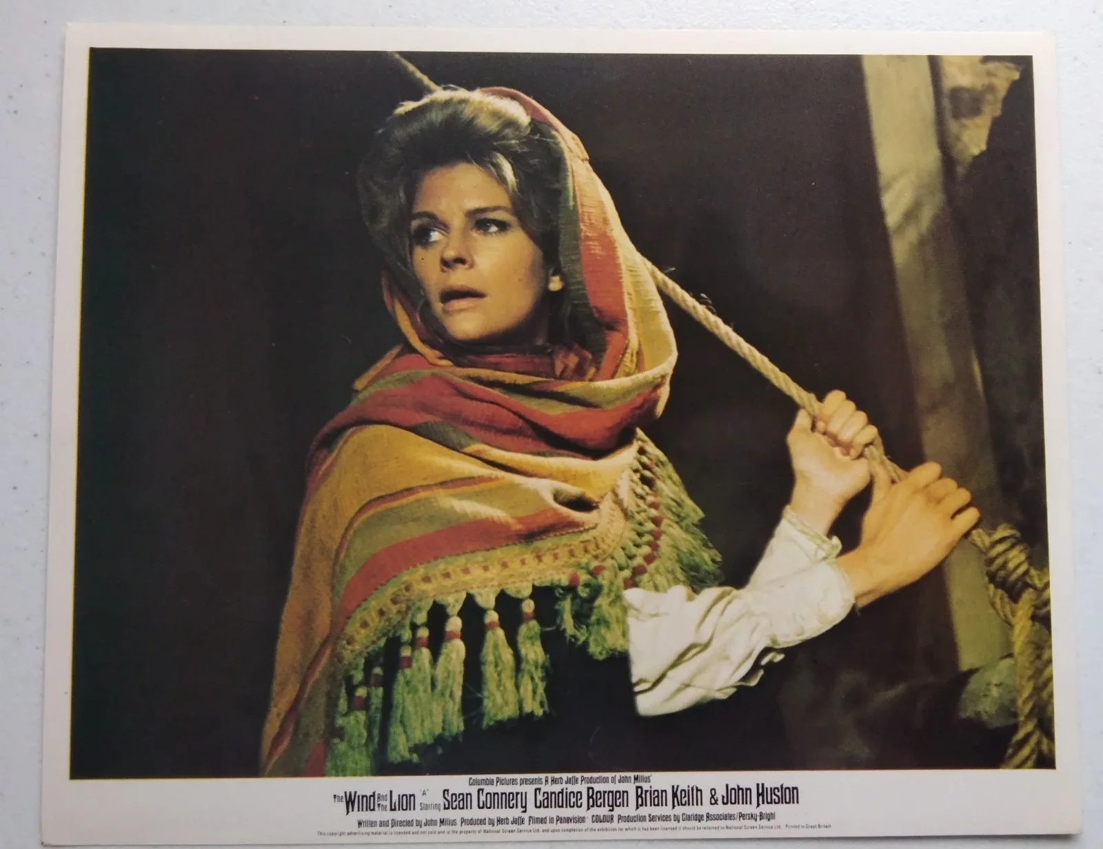 THE WIND AND THE LION, SET OF 8 UK LOBBY CARDS, 1975, SEAN CONNERY, изображение 4
