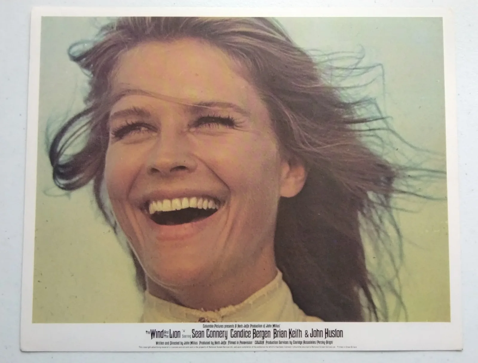 THE WIND AND THE LION, SET OF 8 UK LOBBY CARDS, 1975, SEAN CONNERY, изображение 5