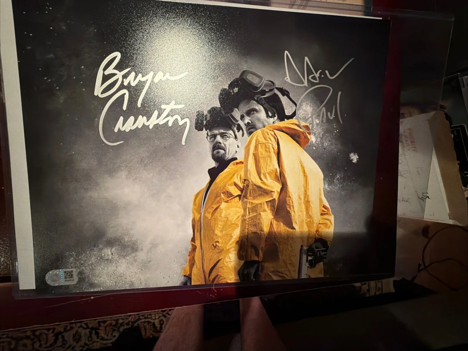Bryan Cranston, Aaron Paul — Breaking Bad Signed Photo 11x14 Bryan Cranston Aaron Paul with SWAU COA, image 2