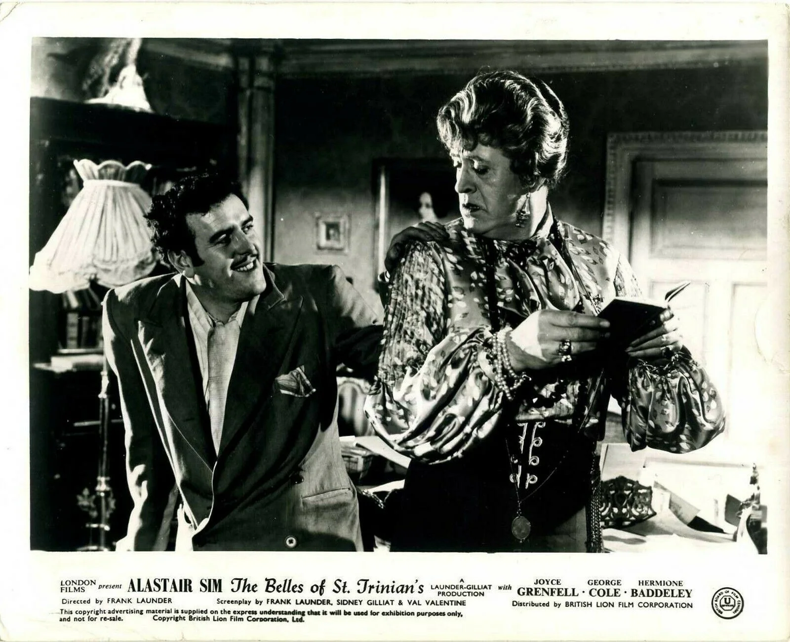 BELLES OF ST. TRINIAN'S 1954 Alastair Sim, George Cole 4 10x8 LOBBY CARDS, изображение 2