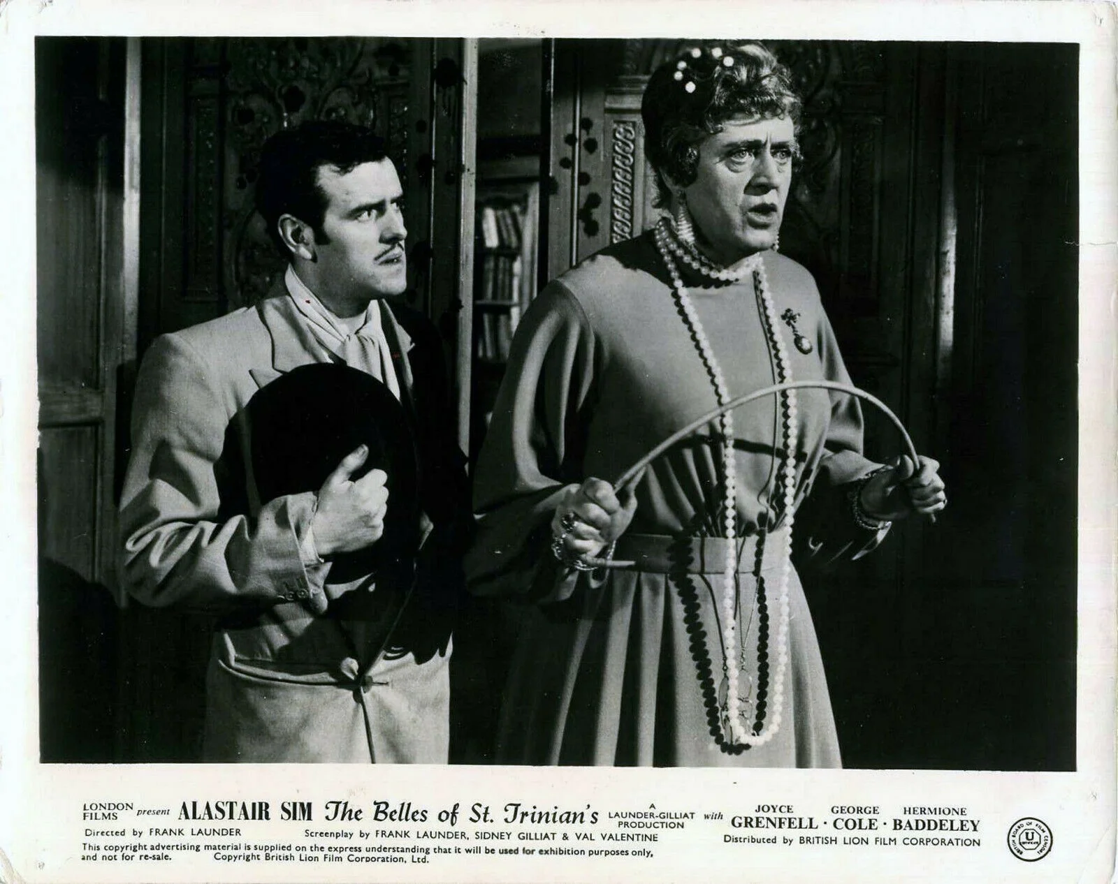 BELLES OF ST. TRINIAN'S 1954 Alastair Sim, George Cole 4 10x8 LOBBY CARDS, изображение 3