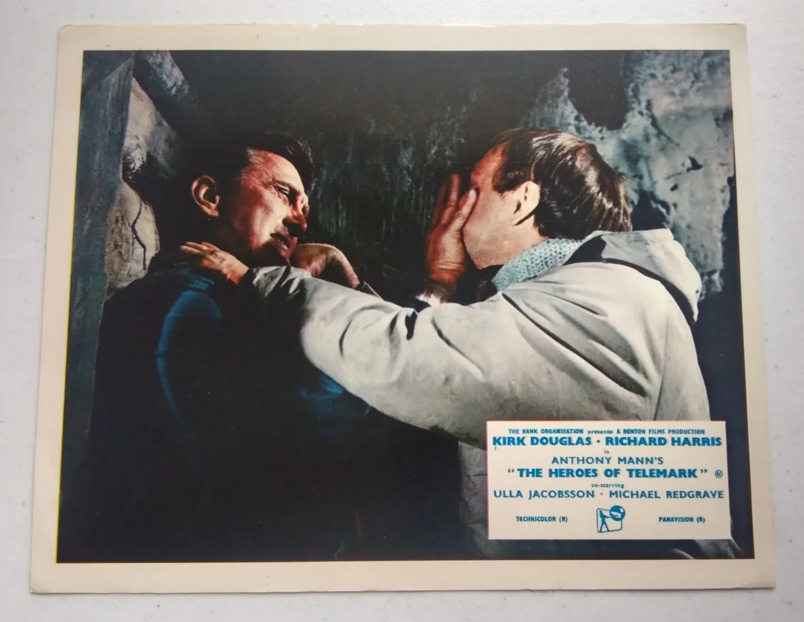 THE HEROES OF TELEMARK, SET OF 8 UK LOBBY CARDS, 1965, KIRK DOUGLAS., изображение 4