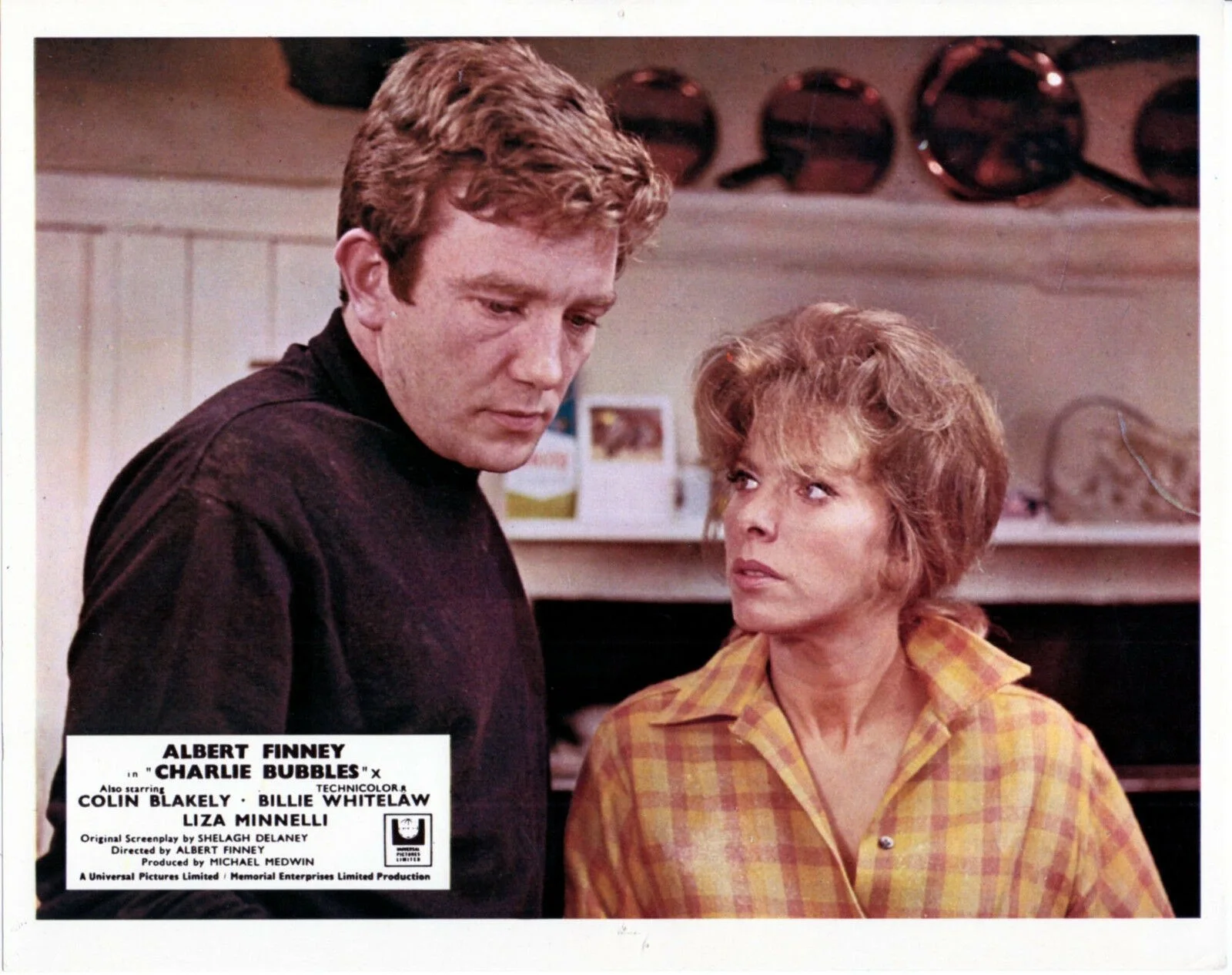 CHARLIE BUBBLES 1968 Albert Finney, Liza Minnelli 7 10x8 LOBBY CARDS, изображение 2