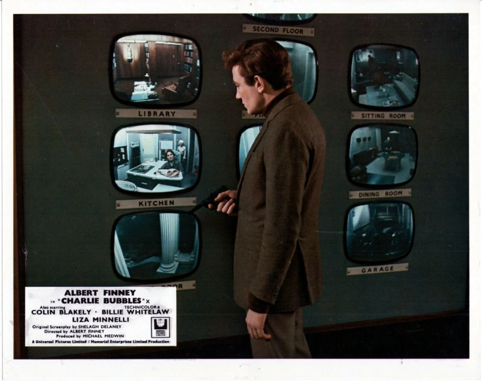 CHARLIE BUBBLES 1968 Albert Finney, Liza Minnelli 7 10x8 LOBBY CARDS, изображение 3