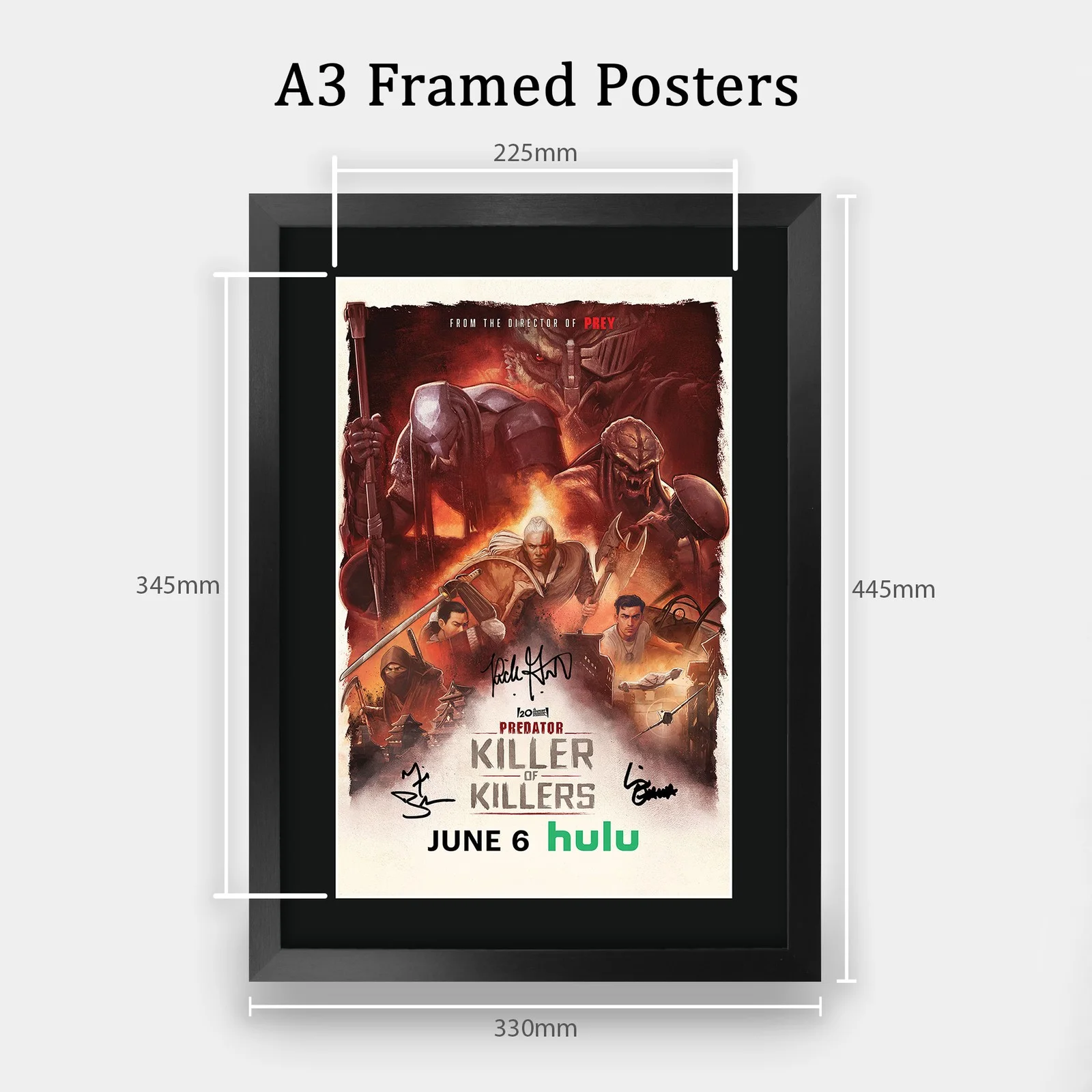 Predator Killer of Killers 2025 Framed A3 Movie Poster with Pre-Printed, изображение 2