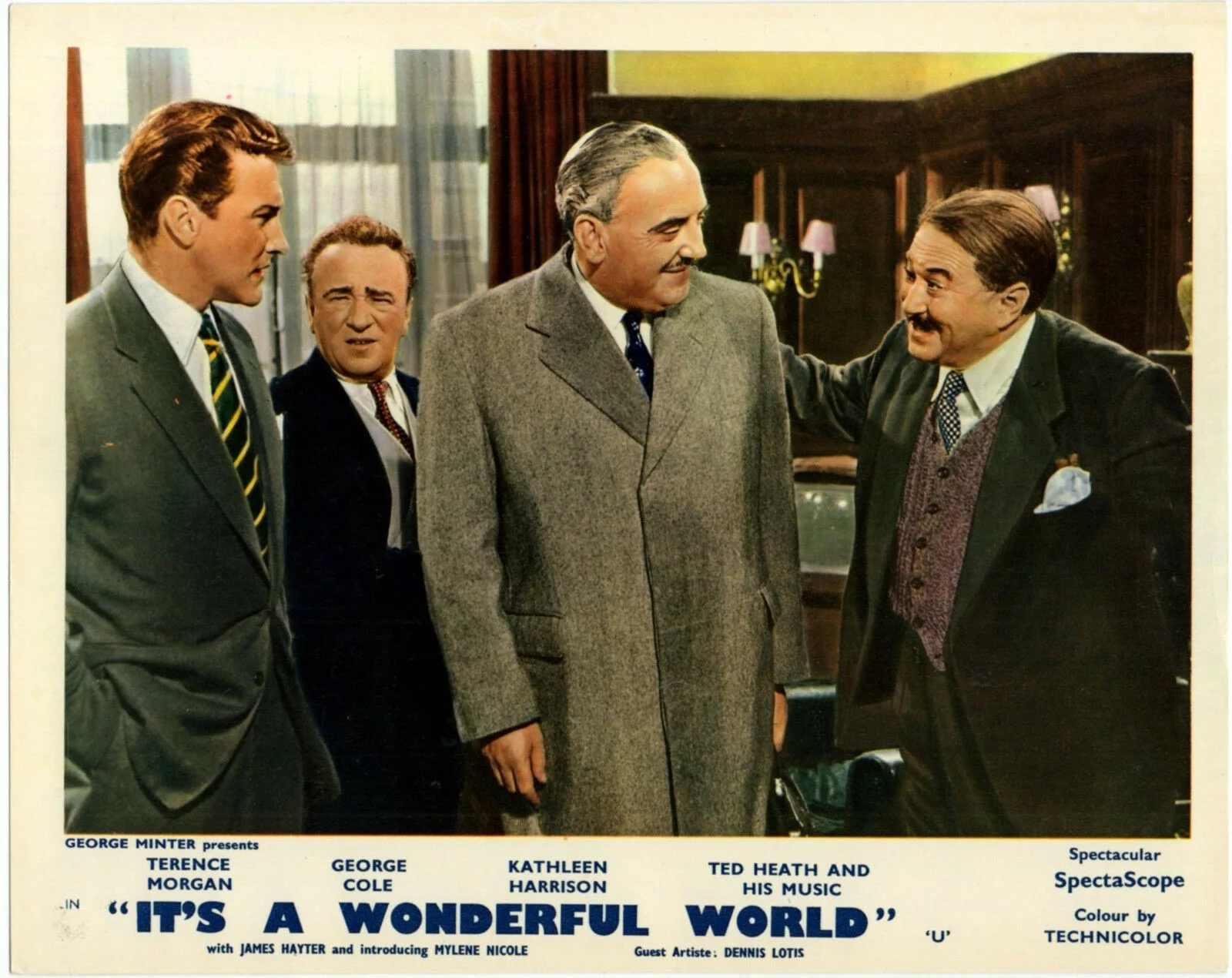 IT’S A WONDERFUL WORLD 1956 Terence Morgan, George Cole UK 10x8 LOBBY SET, изображение 5