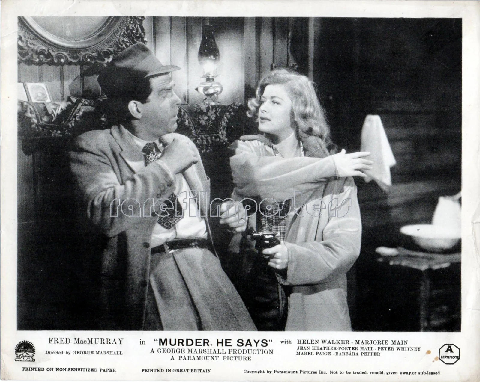 MURDER HE SAYS 1945 Fred MacMurray, Marjorie Main 7 10x8 LOBBY CARDS, изображение 3