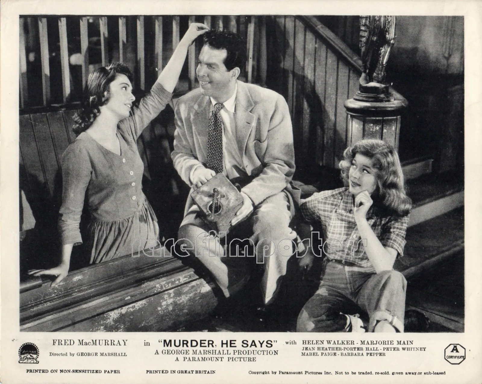 MURDER HE SAYS 1945 Fred MacMurray, Marjorie Main 7 10x8 LOBBY CARDS, изображение 4