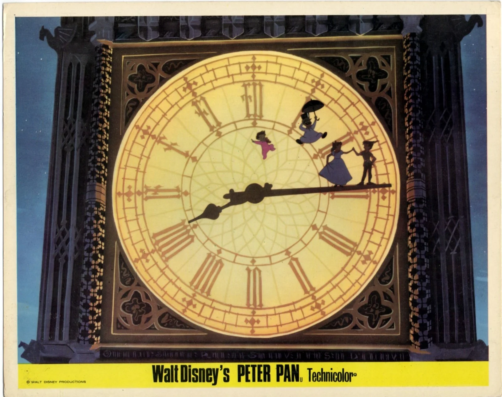PETER PAN 1953 Bobby Driscoll - WALT DISNEY 5 UK 10x8 LOBBY CARDS, изображение 3