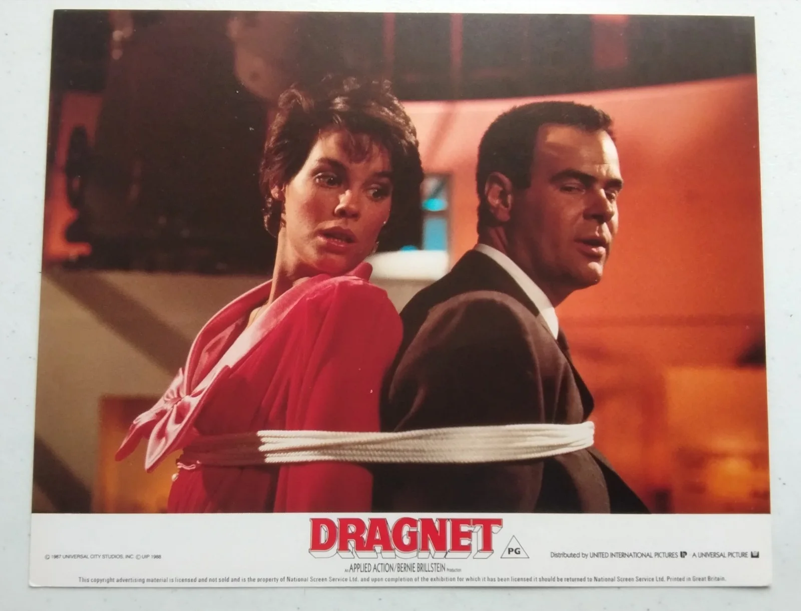 DRAGNET, SET OF 8 UK LOBBY CARDS, 1987. TOM HANKS, DAN AYKROYD, image 3