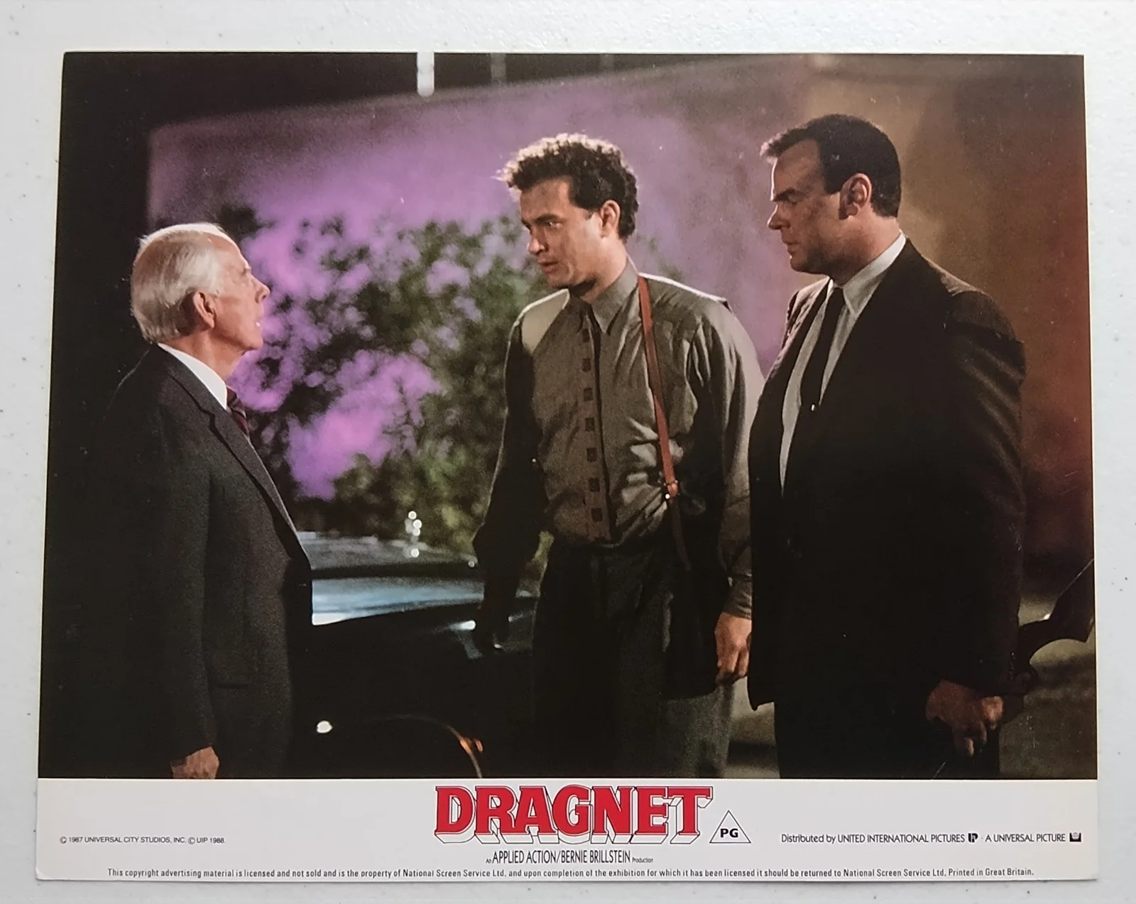 DRAGNET, SET OF 8 UK LOBBY CARDS, 1987. TOM HANKS, DAN AYKROYD, image 4