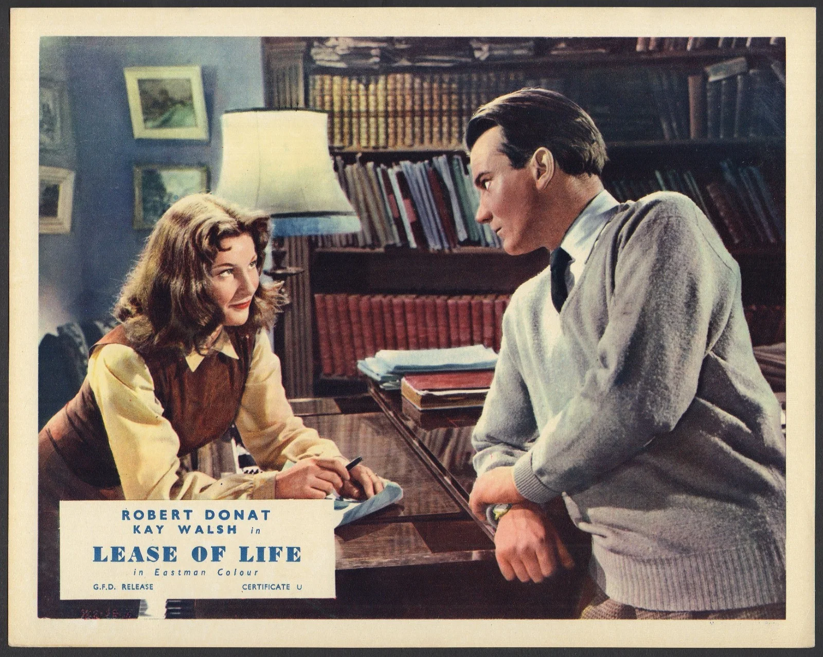 LEASE OF LIFE 1954 Robert Donat, Kay Walsh, Denholm Elliott UK 10x8 LOBBY SET, изображение 3