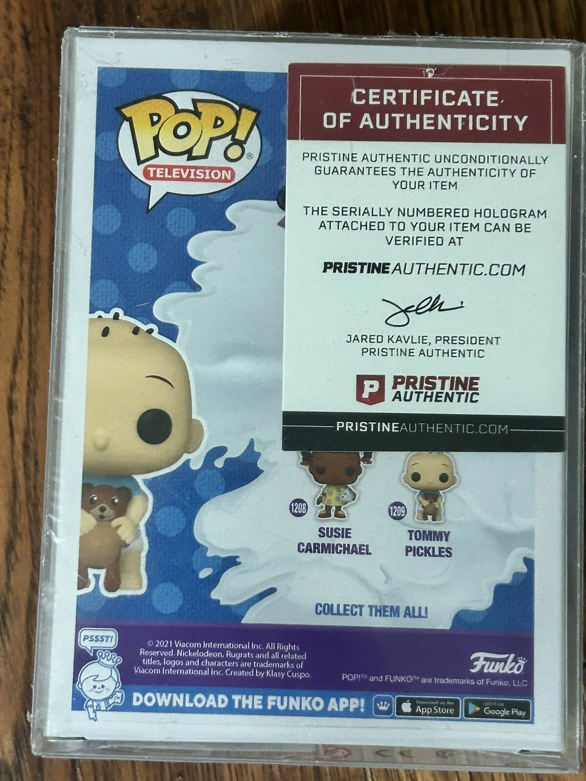 E.G. Daily — Autographed E.G. Daily Signed Tommy Pickles Rugrats #1209 Funko Pop Pristine COA, image 5