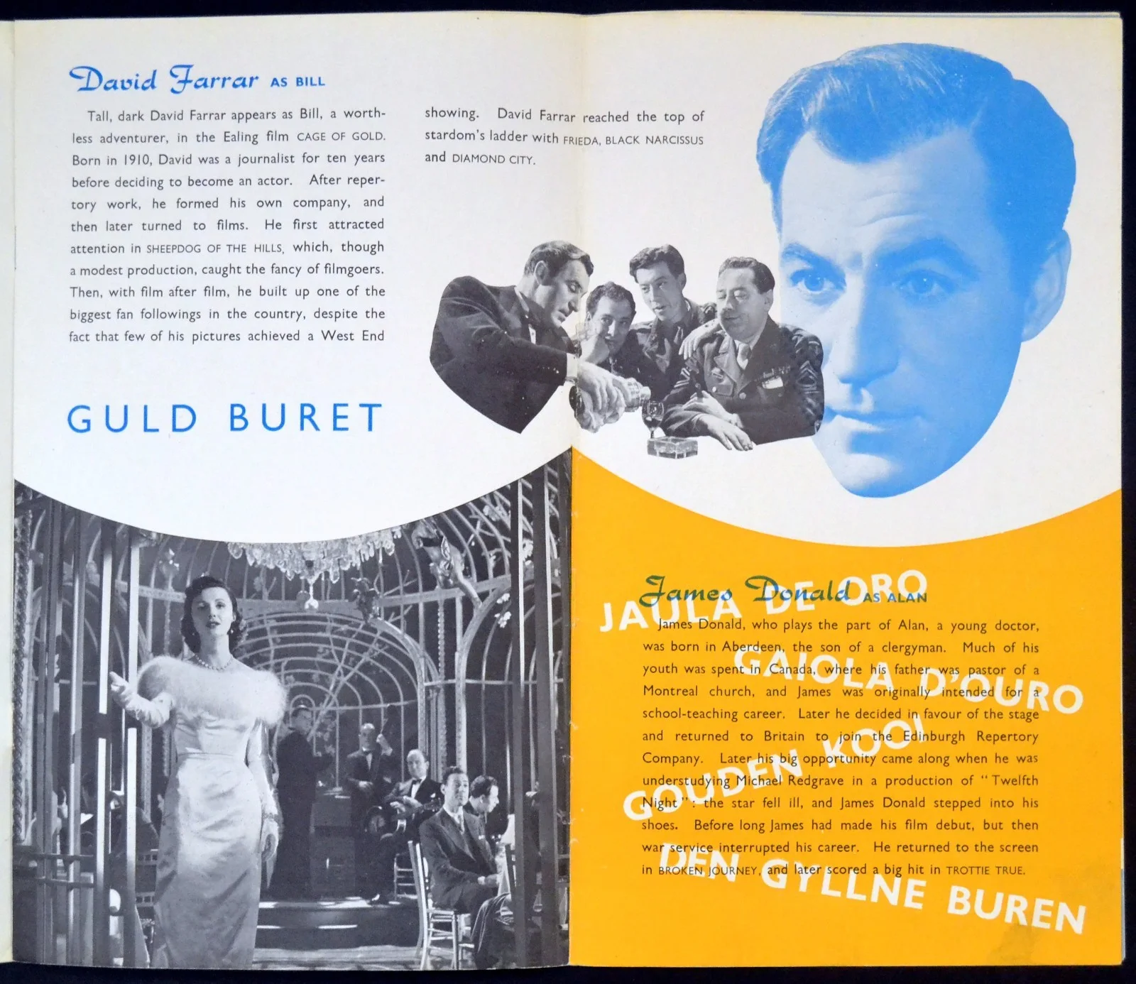CAGE OF GOLD 1950 Jean Simmons, David Farrar, Herbert Lom EALING PRESSBOOK, image 3