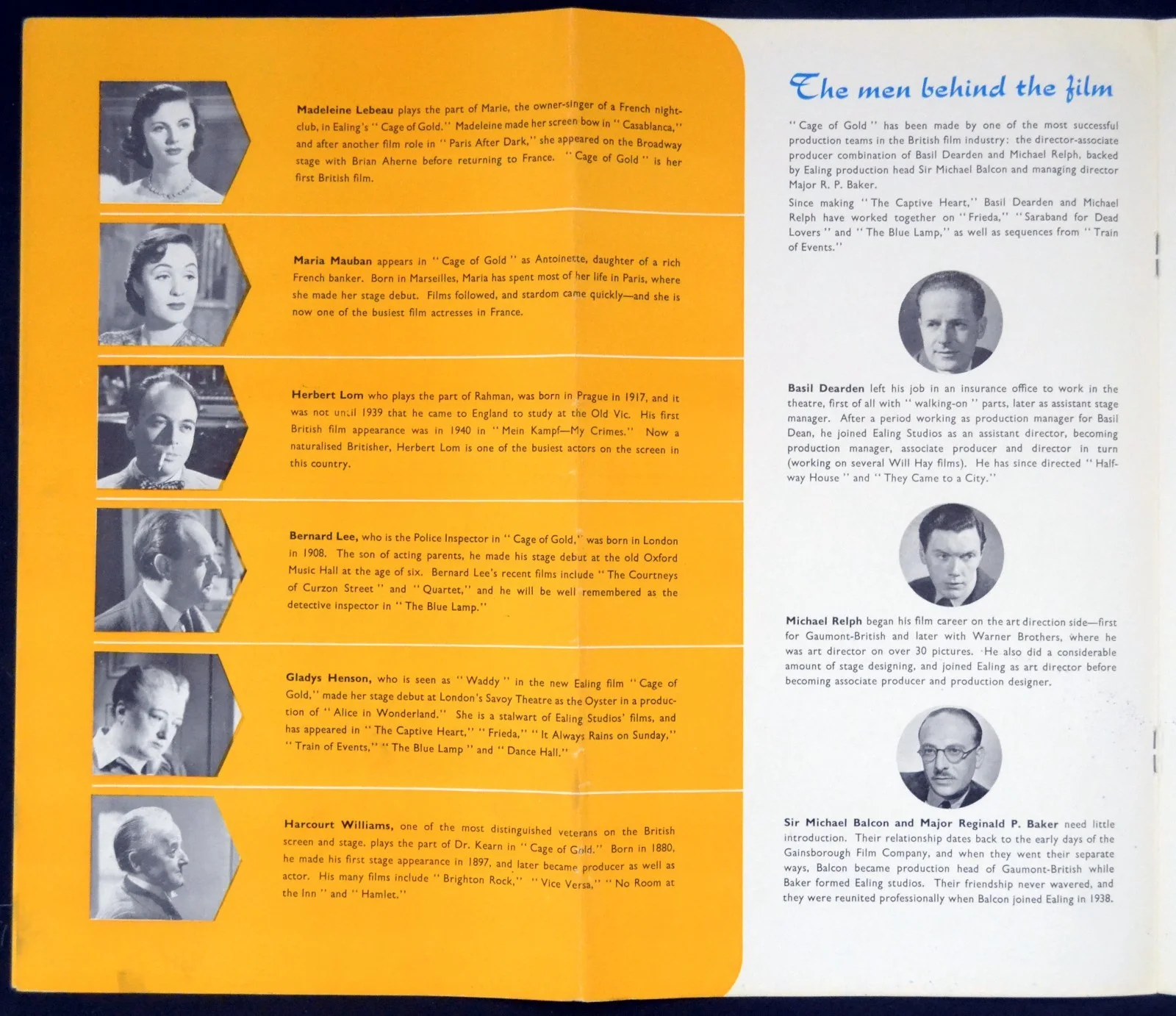 CAGE OF GOLD 1950 Jean Simmons, David Farrar, Herbert Lom EALING PRESSBOOK, image 5