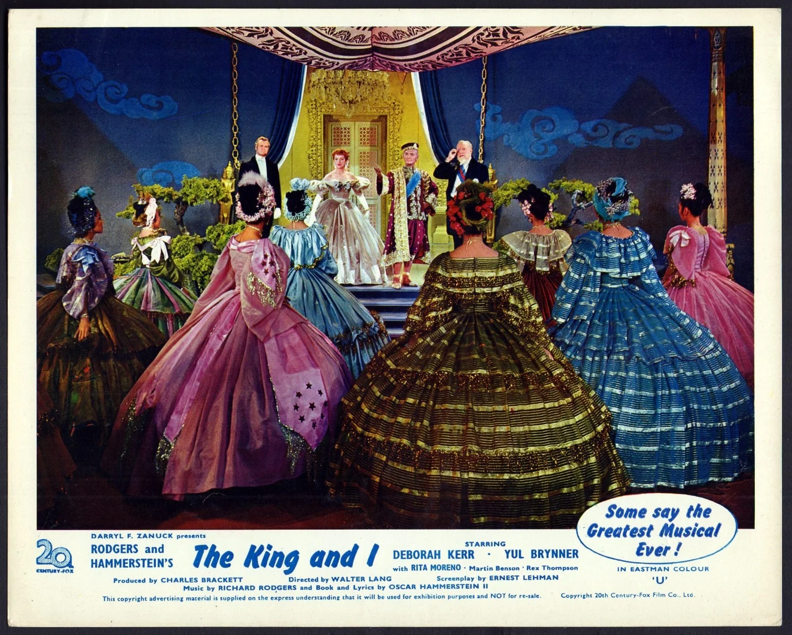 KING AND I 1956 Deborah Kerr, Yul Brynner, Rita Moreno 7 10x8 LOBBY CARDS, изображение 2