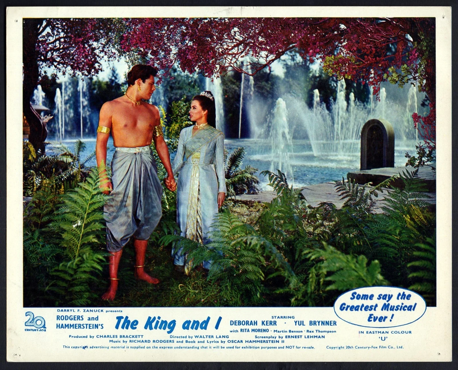 KING AND I 1956 Deborah Kerr, Yul Brynner, Rita Moreno 7 10x8 LOBBY CARDS, изображение 4
