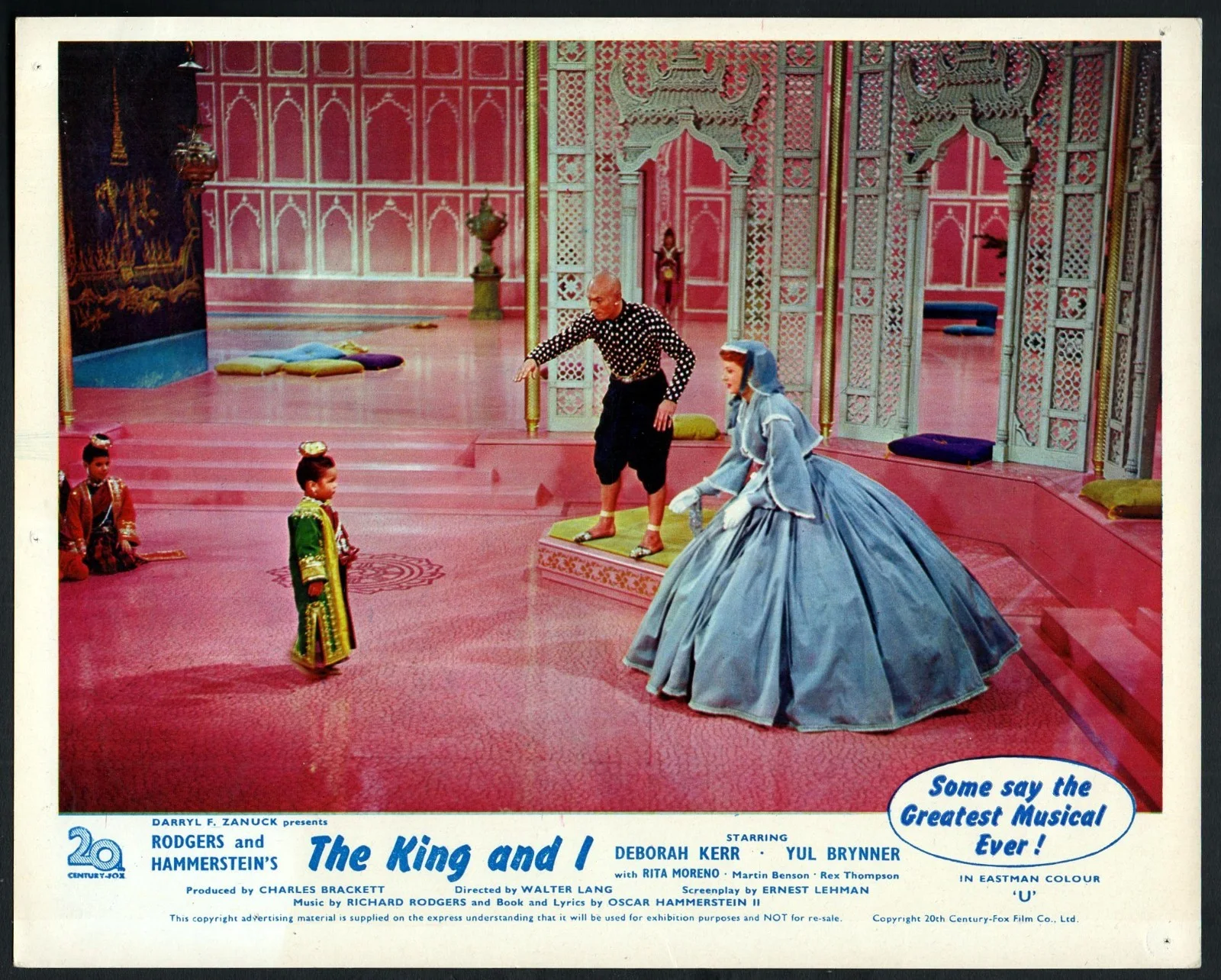 KING AND I 1956 Deborah Kerr, Yul Brynner, Rita Moreno 7 10x8 LOBBY CARDS, изображение 5