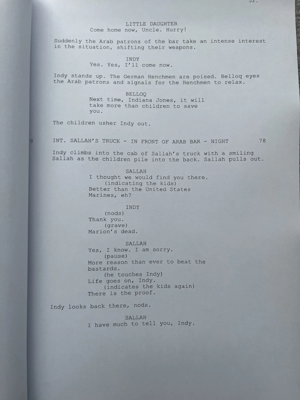 Raiders of the Lost Ark Film Script / Screenplay. Harrison Ford, Karen Allen., изображение 2