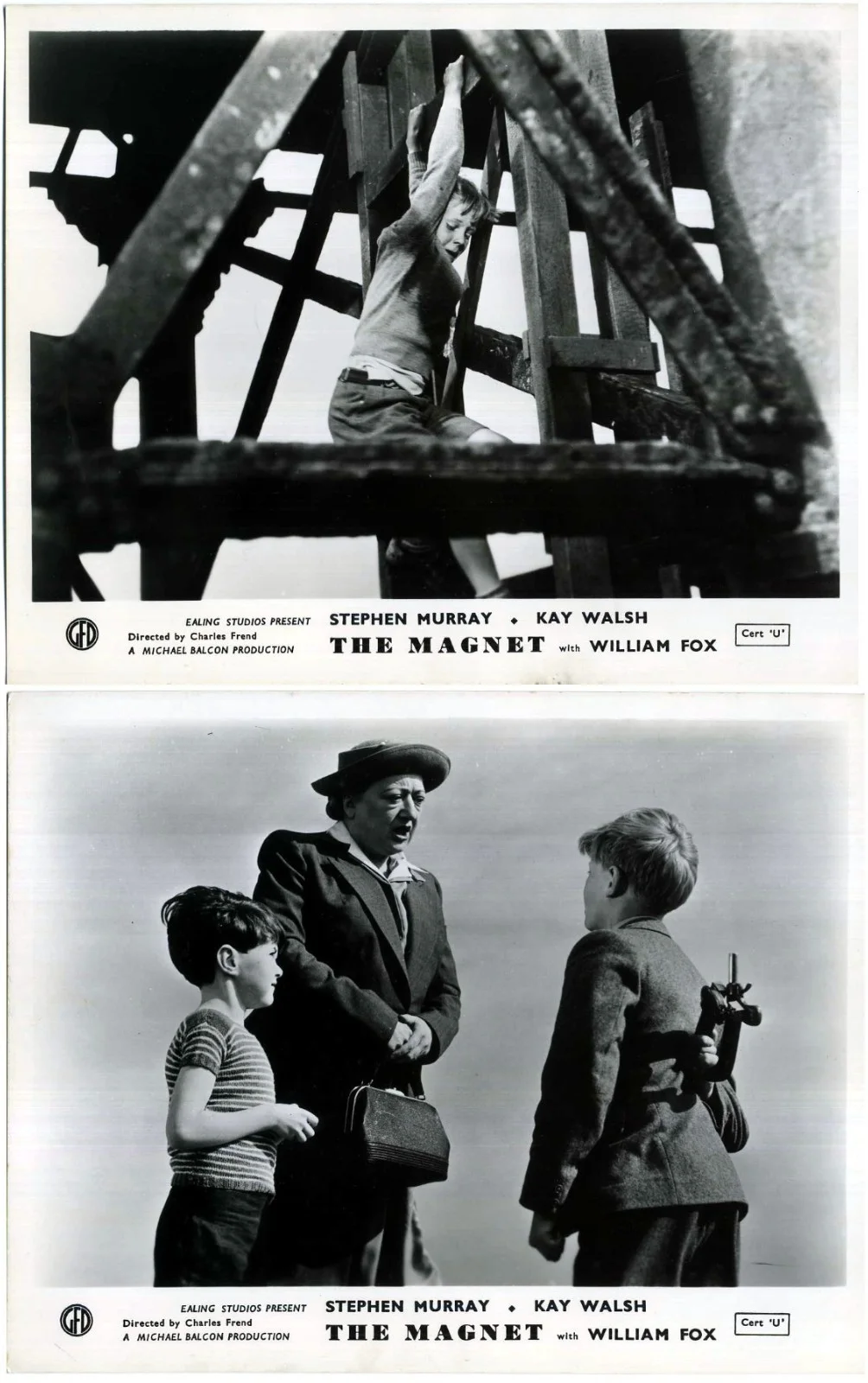 MAGNET 1950 William Fox, Stephen Murray, Kay Walsh 10x8 EALING LOBBY SET, image 3
