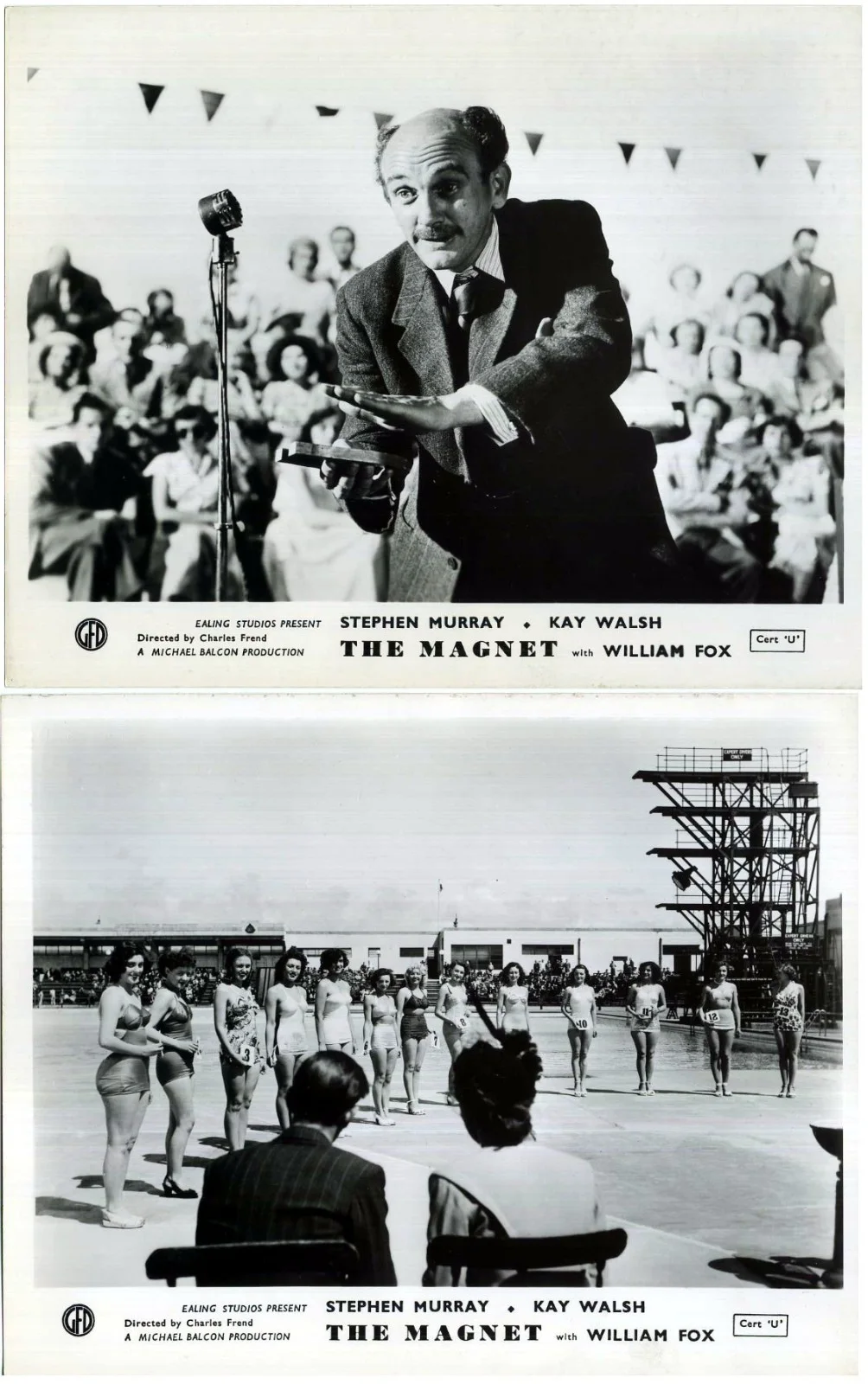 MAGNET 1950 William Fox, Stephen Murray, Kay Walsh 10x8 EALING LOBBY SET, image 4